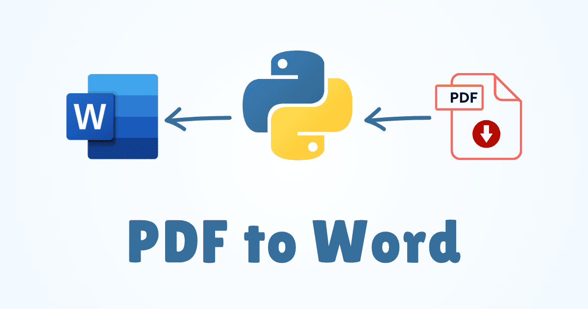 Convert PDF to Word with Python