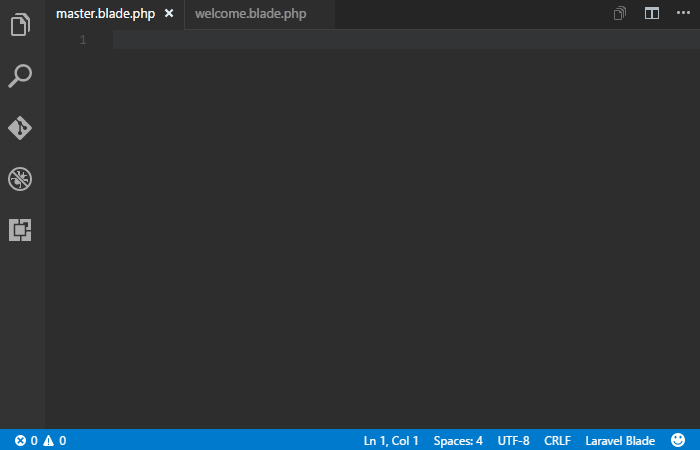 Alt-text: Laravel Blade Snippets extension showing autocomplete options for Blade directives in VS Code
